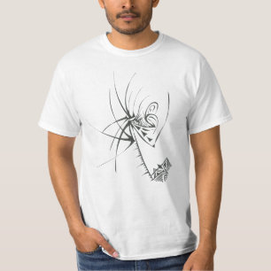 68 Zwarte Witte Abstracte Stam Tattoo Kunst T-shirt