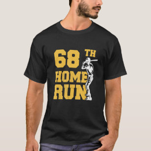 68e Home Run Honkbal 68e verjaardag 68 jaar oud T-shirt