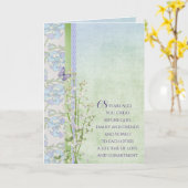 68e Jubileum Lily van de Valley bouquet Kaart (Gele Bloem)