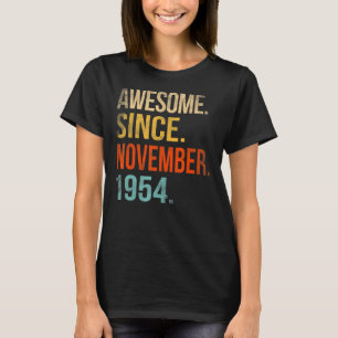 68e verjaardag 68 jaar oud Geweldige sinds novembe T-shirt
