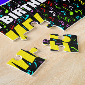 68e verjaardag — Fun, Colorful Music Symbols & "68 Legpuzzel (Zijkant)