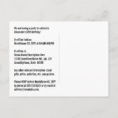 68e verjaardag - Leuk vuurwerk, Rainbow Look "68" Briefkaart (Achterkant)