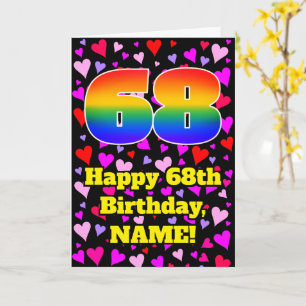 68e Verjaardag: Liefhebbende Harten Patroon, Regen Kaart