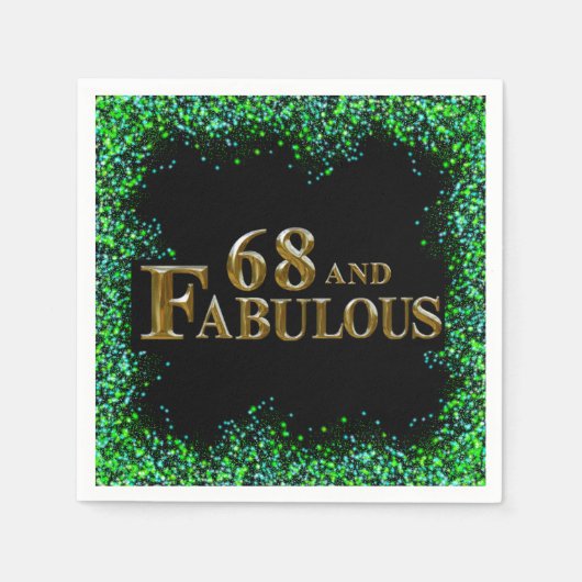 68e verjaardag servet (Voorkant)