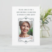 68e verjaardagsfeest Custom Photo Lijst Kaart (Staand voorkant)