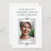 68e verjaardagsfeest Custom Photo Lijst Kaart (Voorkant / Achterkant)