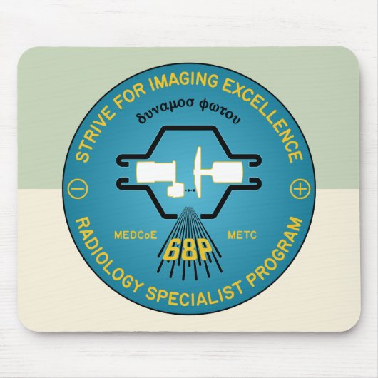 68P Radiologie Specialist Programma Embleem Muismat (Voorkant)