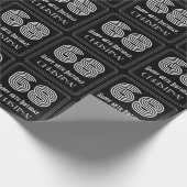 68ste verjaardag: Art Deco geïnspireerd look "68"  Cadeaupapier (Hoek)