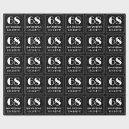 68ste verjaardag - Art Deco geïnspireerde look "68 Cadeaupapier