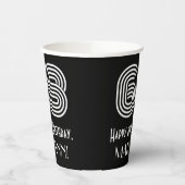 68ste verjaardag — Art Deco Geïnspireerde look "68 Papieren Bekers (Links)