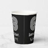 68ste verjaardag — Art Deco Geïnspireerde look "68 Papieren Bekers (Rechts)