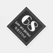 68ste verjaardag ~ Art Deco geïnspireerde look "68 Servet (Hoek)