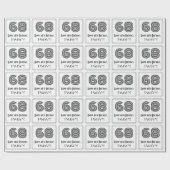 68ste verjaardag: Art Deco geïnspireerde stijl "68 Cadeaupapier (Vlak)