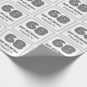 68ste verjaardag: Art Deco geïnspireerde stijl "68 Cadeaupapier (Hoek)