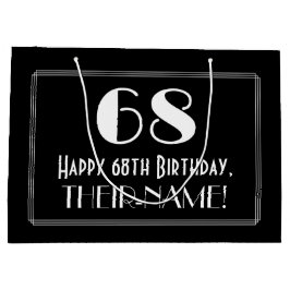 68ste verjaardag: Art Deco geïnspireerde stijl "68 Groot Cadeauzakje