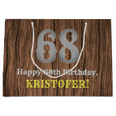 68ste verjaardag: Country Western geïnspireerd uit Groot Cadeauzakje (Voorkant)