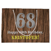 68ste verjaardag: Country Western geïnspireerd uit Groot Cadeauzakje (Achterkant)