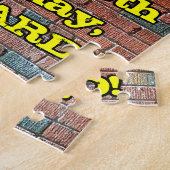 68ste verjaardag: Fun Graffiti-geïnspireerde regen Legpuzzel (Zijkant)