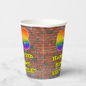 68ste verjaardag: Fun Graffiti-geïnspireerde regen Papieren Bekers (Rechts)