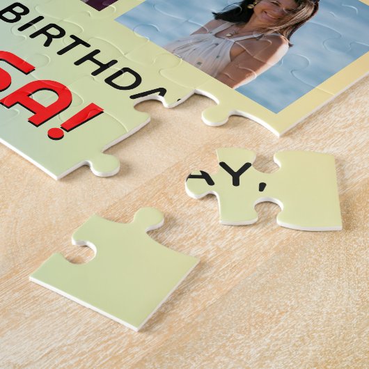 68ste verjaardag: Leuke regenboog #, Aangepaste na Legpuzzel (Zijkant)