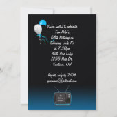 68ste verjaardagsfeestje uitnodigen kaart (Achterkant)