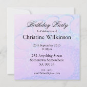 68th Birthday party uitnodiging, Abstract en bubb Kaart (Achterkant)