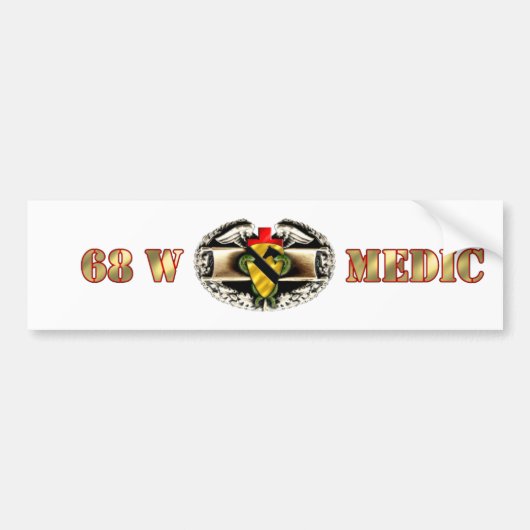 68W 1e Cavalry Division Bumpersticker (Voorkant)