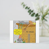 692 Noah washs ark cartoon Briefkaart (Staand voorkant)