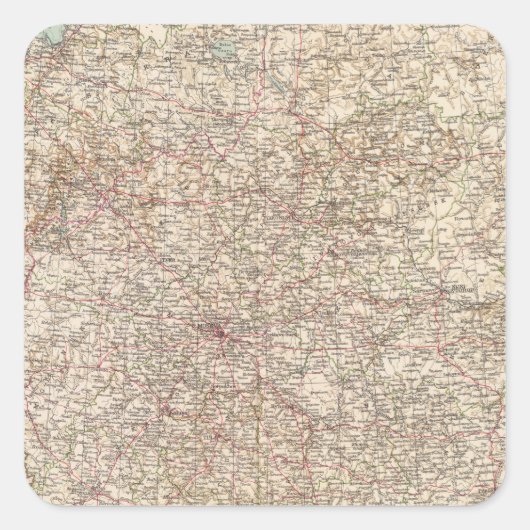 6970 Centraal-Rusland Vierkante Sticker (Voorkant)