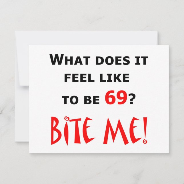 69 Bite me! (Voorkant)