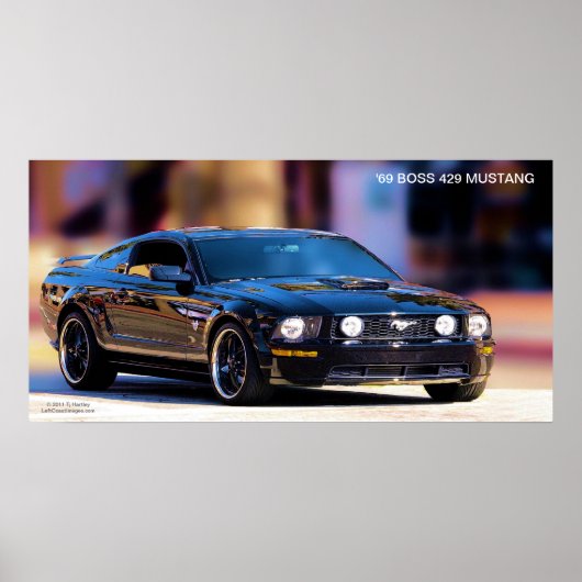 "69 BOSS 429 MUSTANG POSTER (Voorkant)