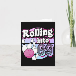 69 Bowling 69ste verjaardag Kaart