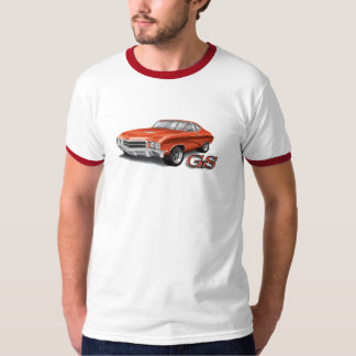69 Buick GS in rood op Ringer T-shirt