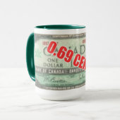 69 cent dollar mok (Voorkant links)