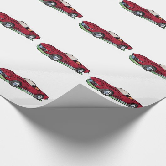 69 Corvette Sting Ray Roadster Cadeaupapier (Hoek)