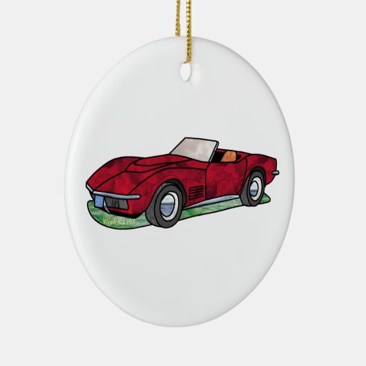 69 Corvette Sting Ray Roadster Keramisch Ornament (Rechts)