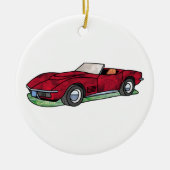 69 Corvette Sting Ray Roadster Keramisch Ornament (Voorkant)