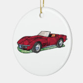 69 Corvette Sting Ray Roadster Keramisch Ornament (Links)