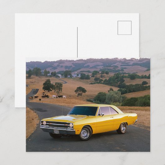 69' Dodge Dart Briefkaart (Voorkant / Achterkant)