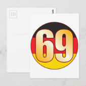 69 DUITSLAND Goud Briefkaart (Voorkant / Achterkant)