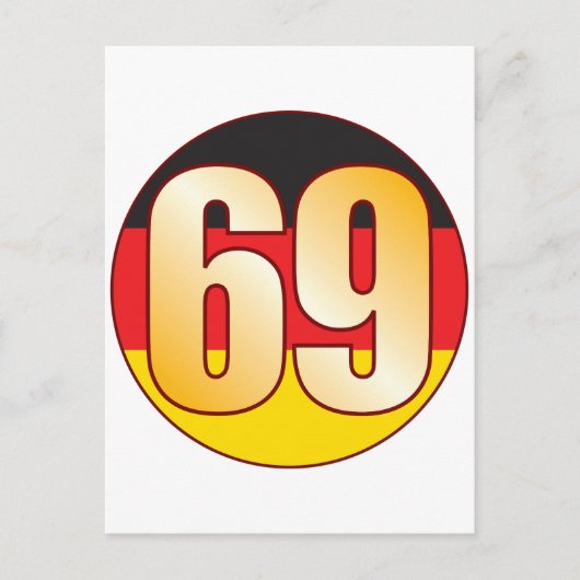69 DUITSLAND Goud Briefkaart (Voorkant)