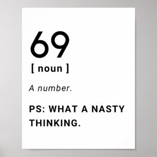 69 grappige definitie poster