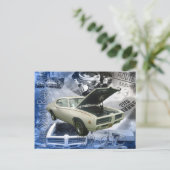 69 GTO-Lake Scott Rod Run Briefkaart (Staand voorkant)