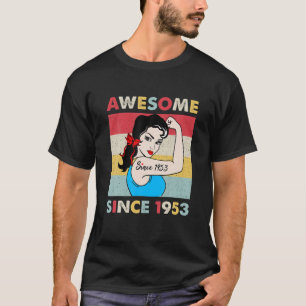 69 jaar 69e verjaardag Vintage 1953 T-shirt