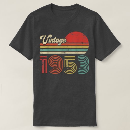 69 jaar geboortedag 1953 69e verjaardag t-shirt (Design voorkant)