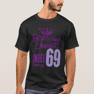 69 jaar oud februari 2010 koningin 69 zoet voor t-shirt