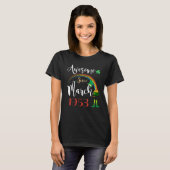 69 jaar oud Geweldige sinds maart 1953 69e geboort T-shirt (Voorkant volledig)