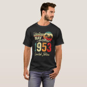 69 Jaar Oud Mei 1953 69e Verjaardag T-shirt (Voorkant volledig)