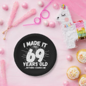 69 Jaar Oud Sarcastisch Meme Grappig 69e Verjaarda Papieren Bordje (Feest)