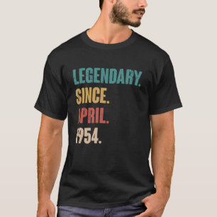 69 Jaar Oud Vintage 1954 Verjaardag 69 april Deco T-shirt